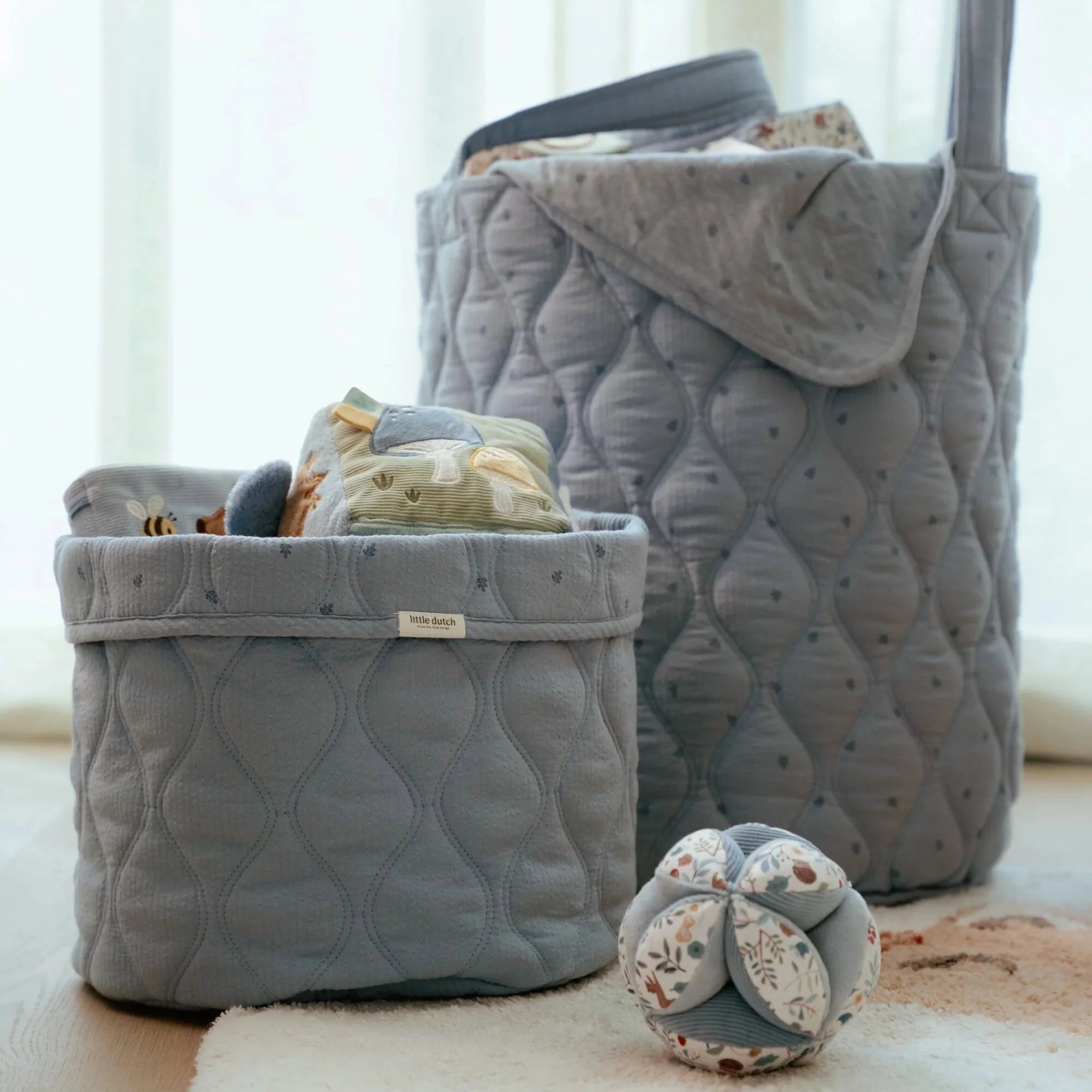Opbergmand groot - Blauw - Essentials