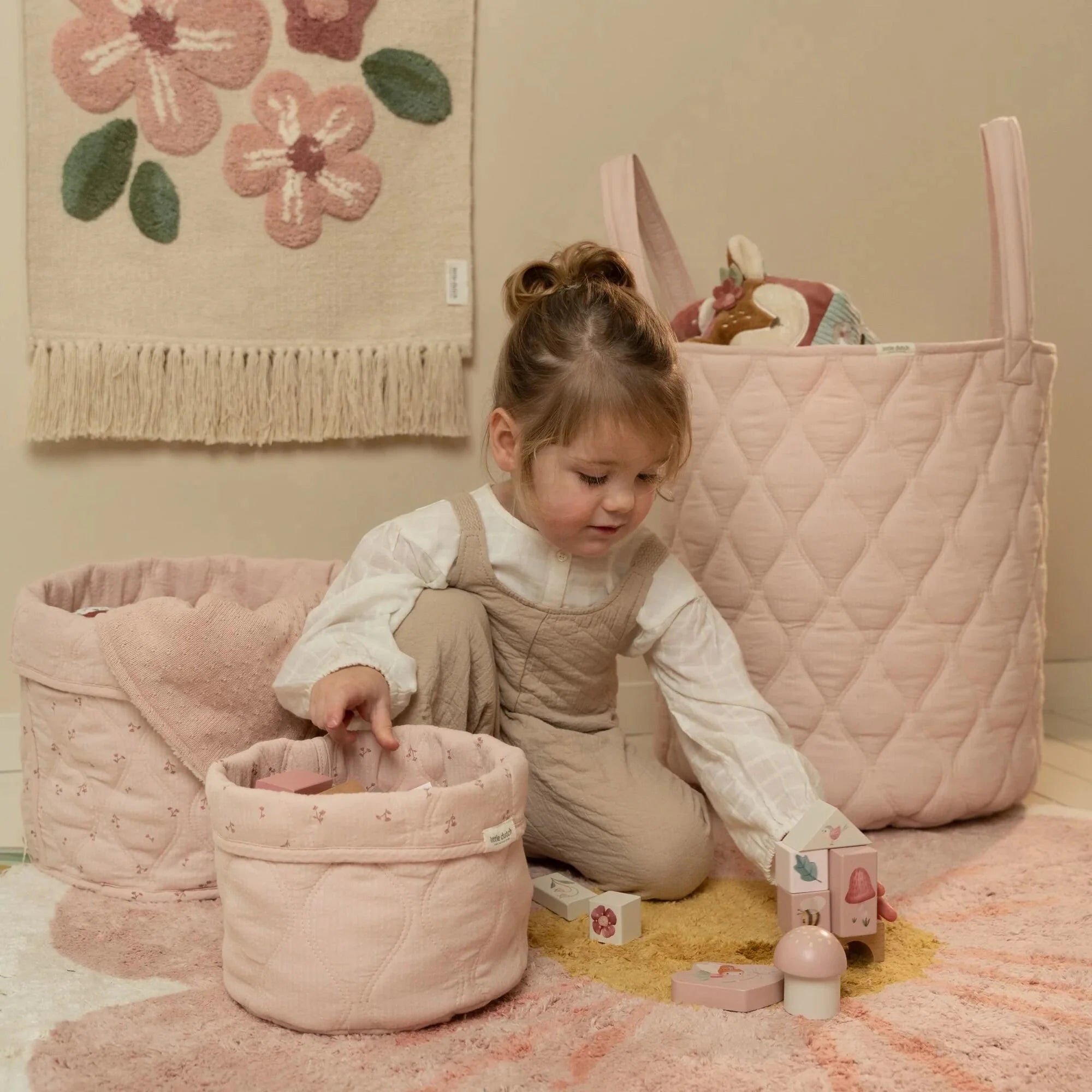Opbergmand klein - Roze - Essentials