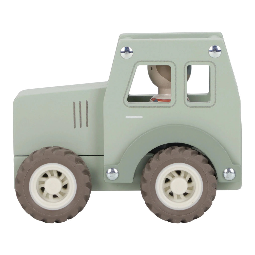 Houten tractor - Groen