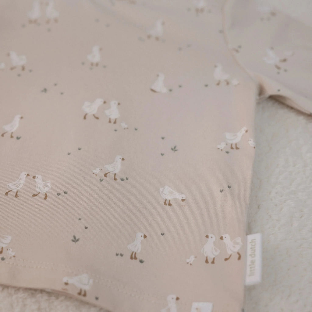 Shirt lange mouw - Beige - Newborn Naturals - Little Goose