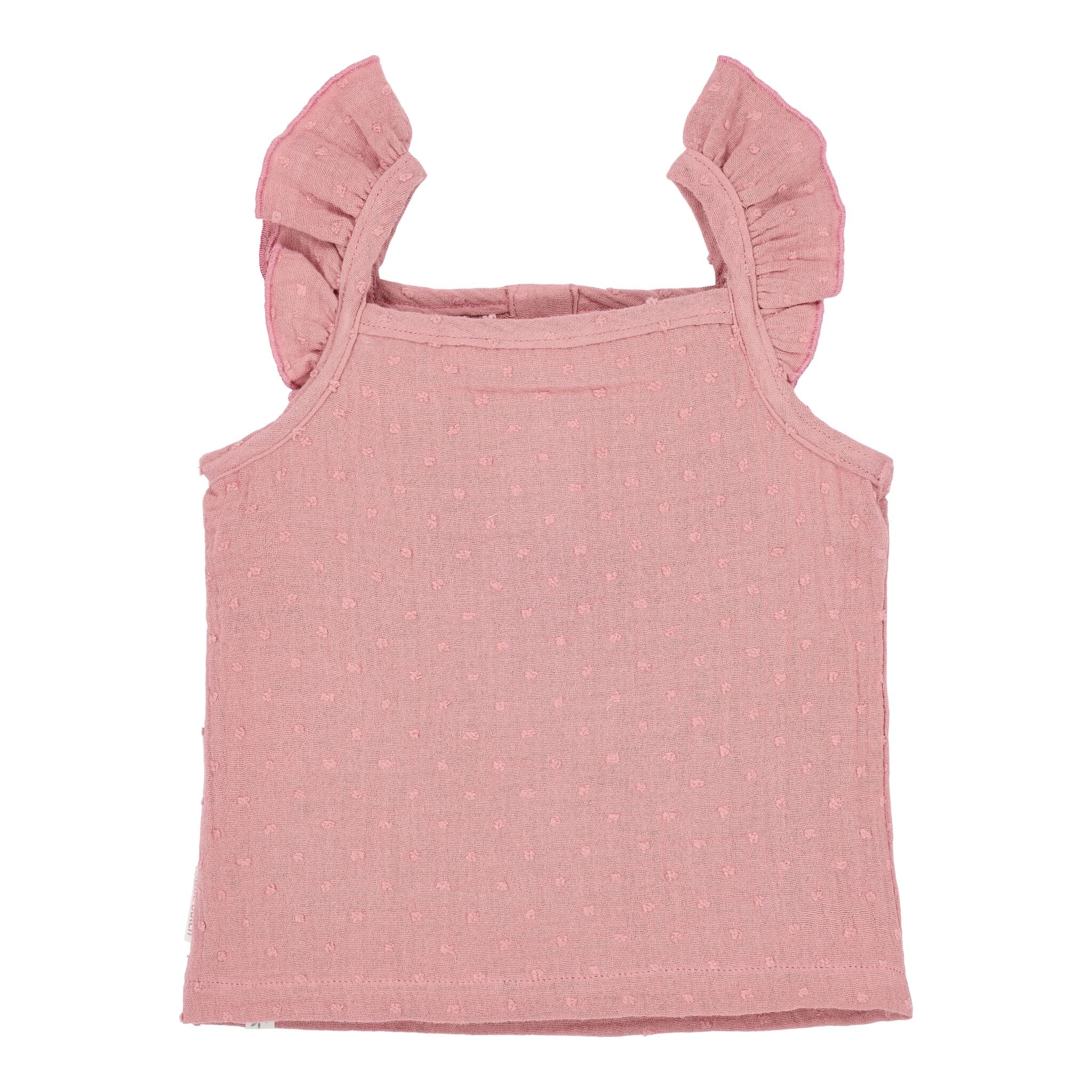 Singlet - Ruches - Roze