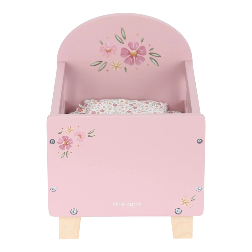 Houten poppenbedje - Roze - Essentials