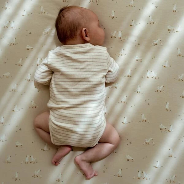 Wiegdeken - Beige - Little Goose - Moon & Stars