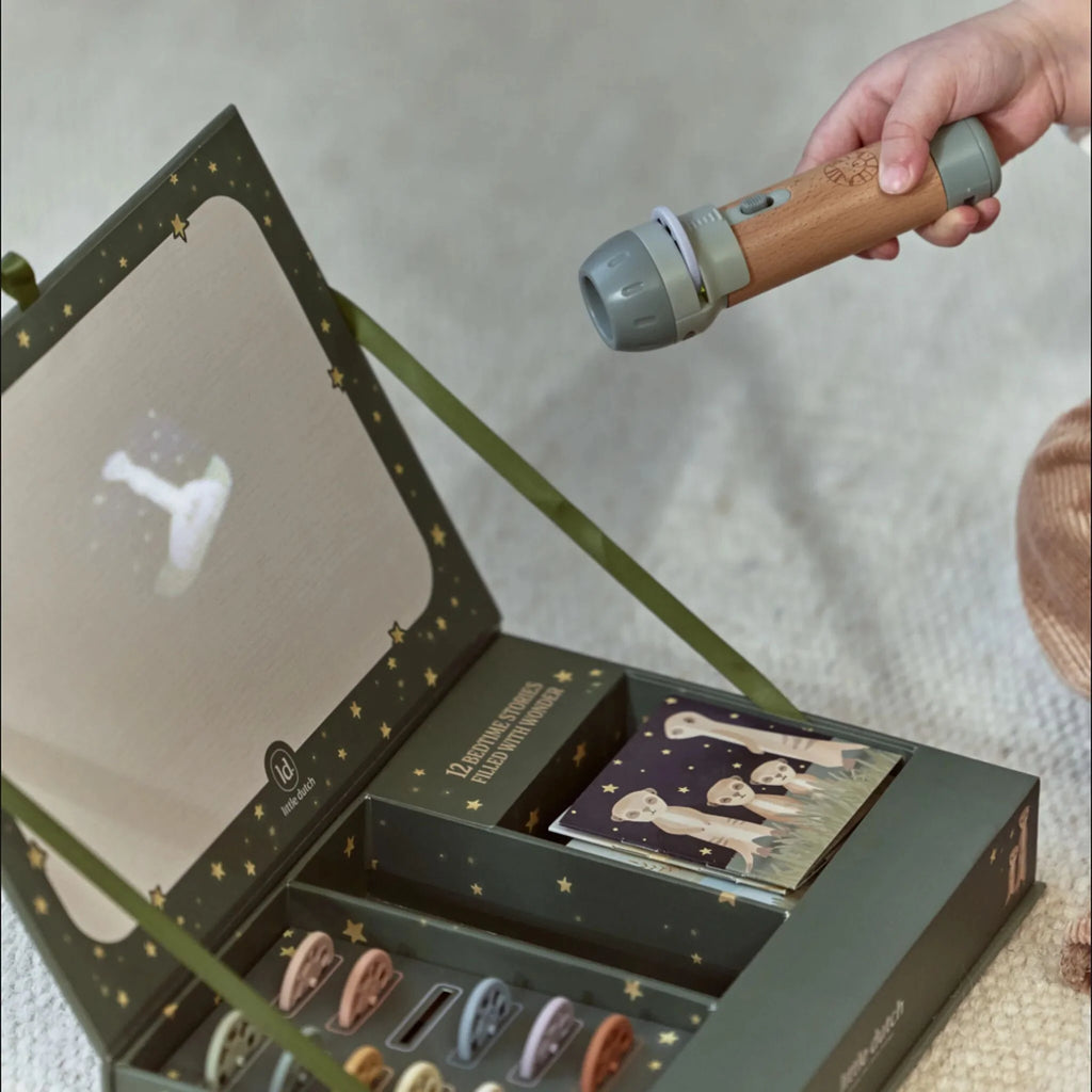 Verhalen projector zaklamp - Groen