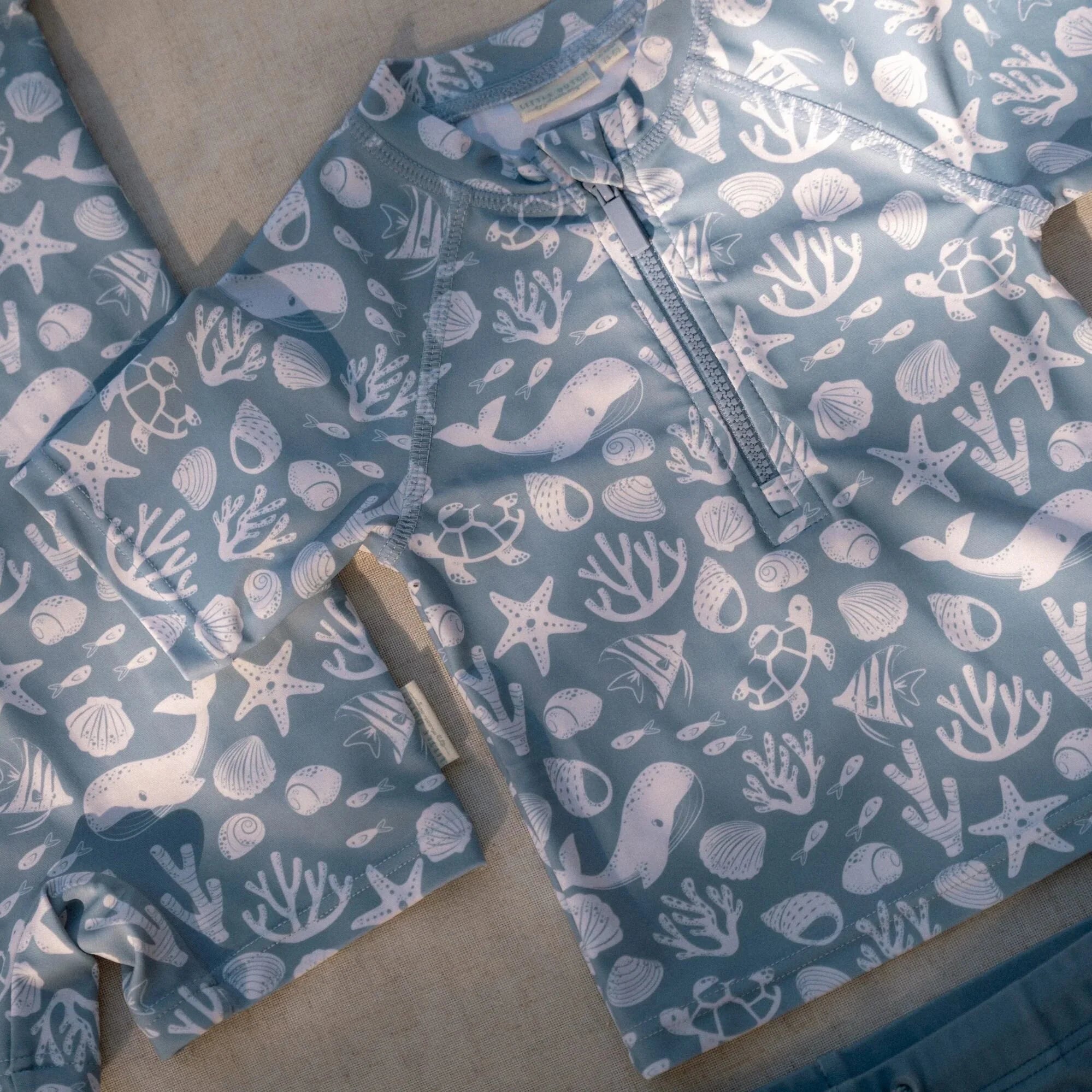 Zwemshirt korte mouw - Lichtblauw - Sea Life