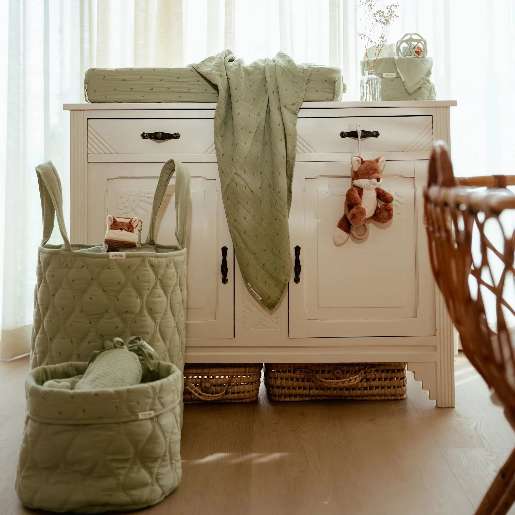 Opbergmand groot - Groen - Essentials