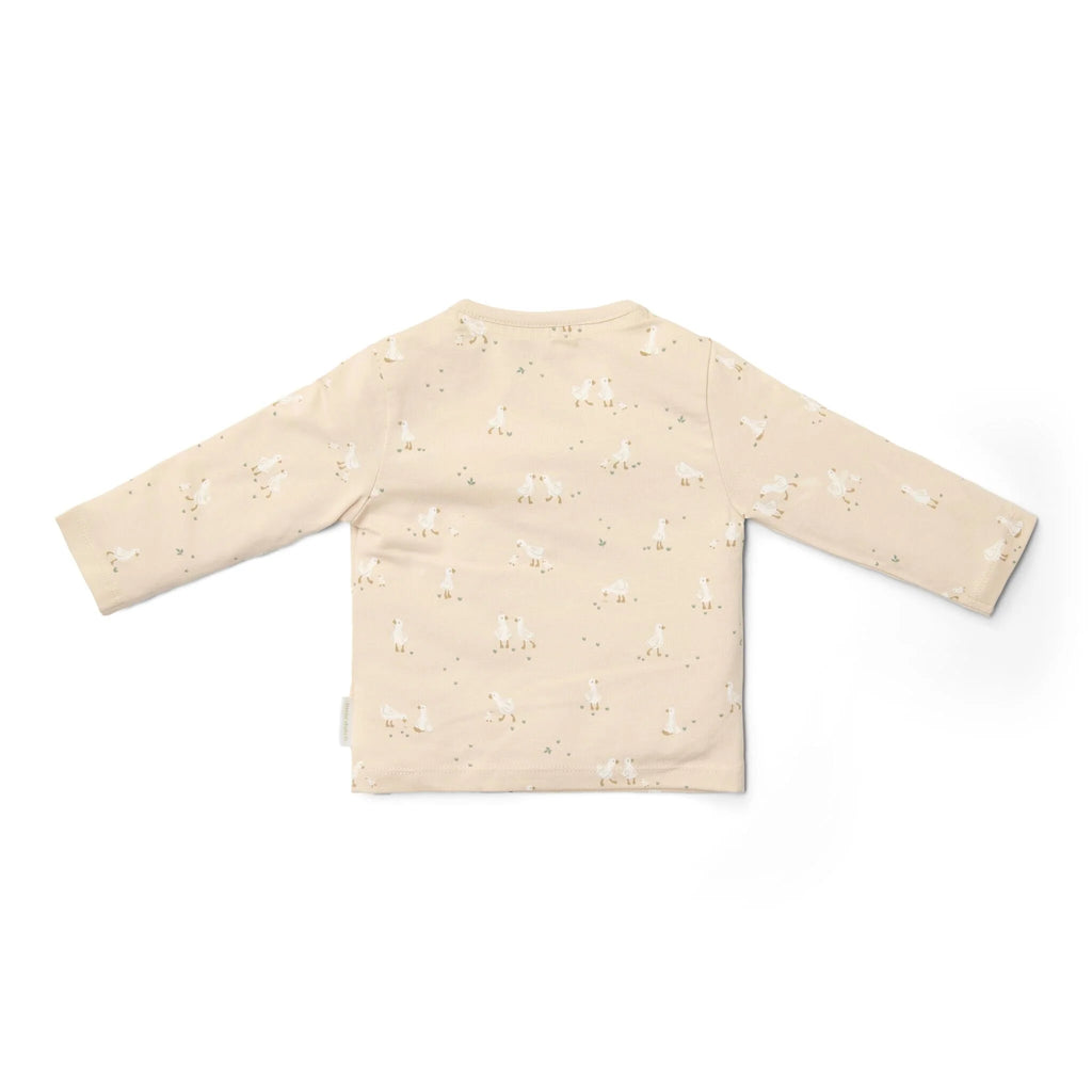 Shirt lange mouw - Beige - Newborn Naturals - Little Goose