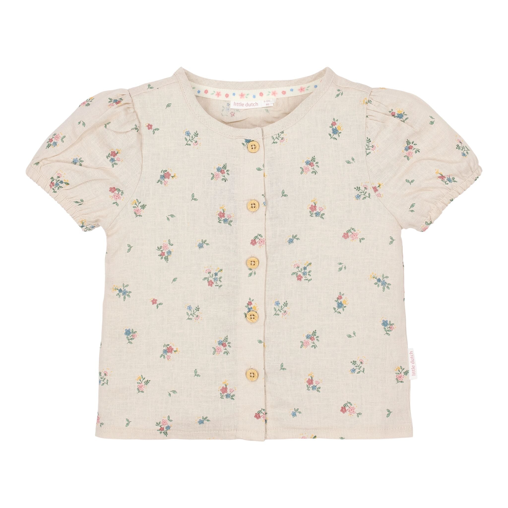 Blouse - Korte mouw - Zand