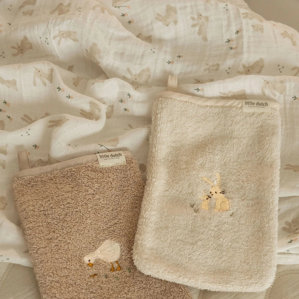 Swaddle - Wit - 120 cm - Newborn Naturals - Baby Bunny