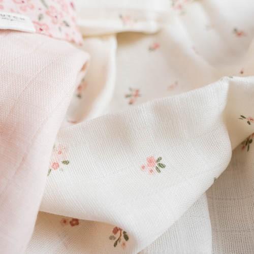 Swaddles set van 2 – Wit – 70 x 70 cm – Fairy Blossom