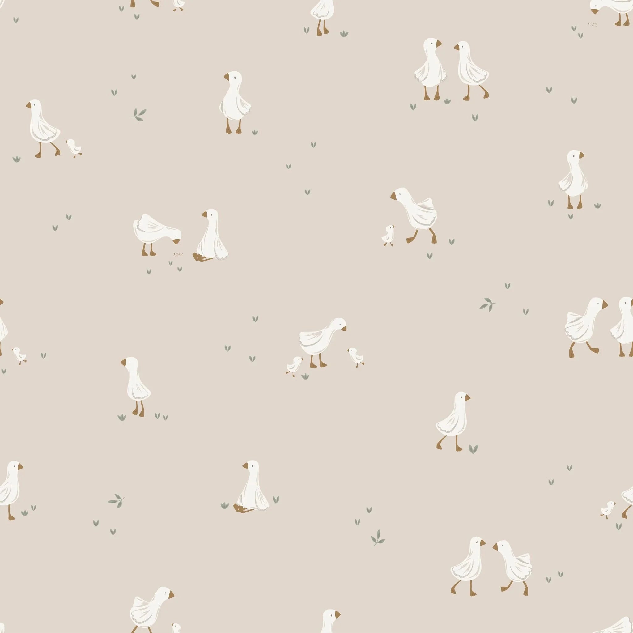 Vliesbehang – Beige – Little Goose