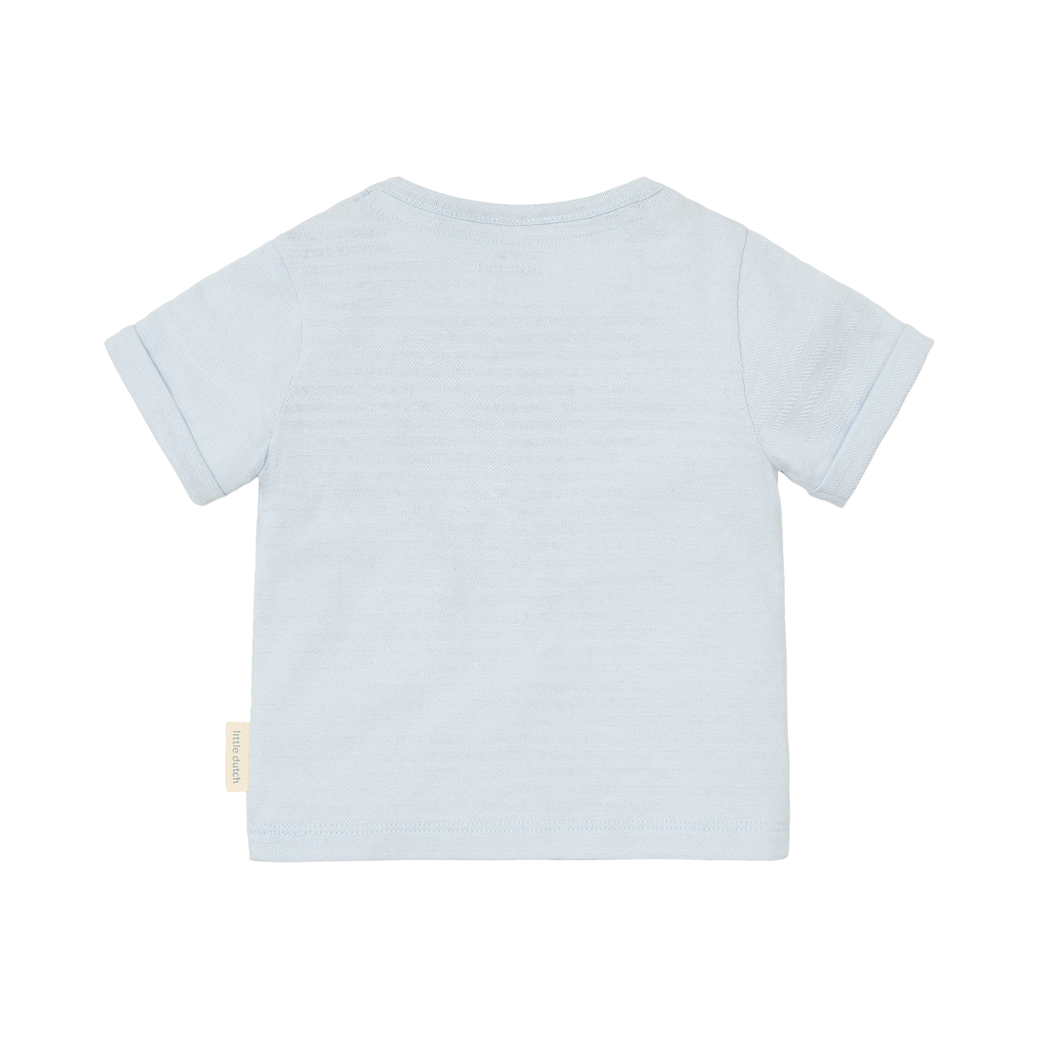 Gestreept shirt korte mouw - Blauw