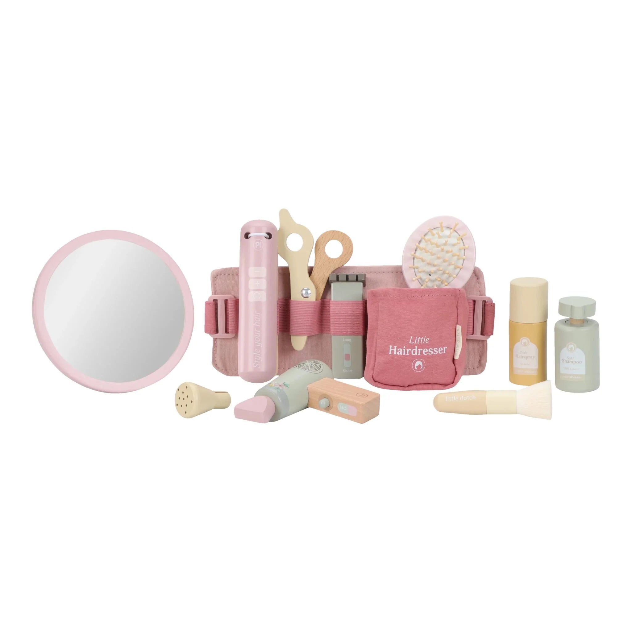 Houten kappersset – Roze – Essentials