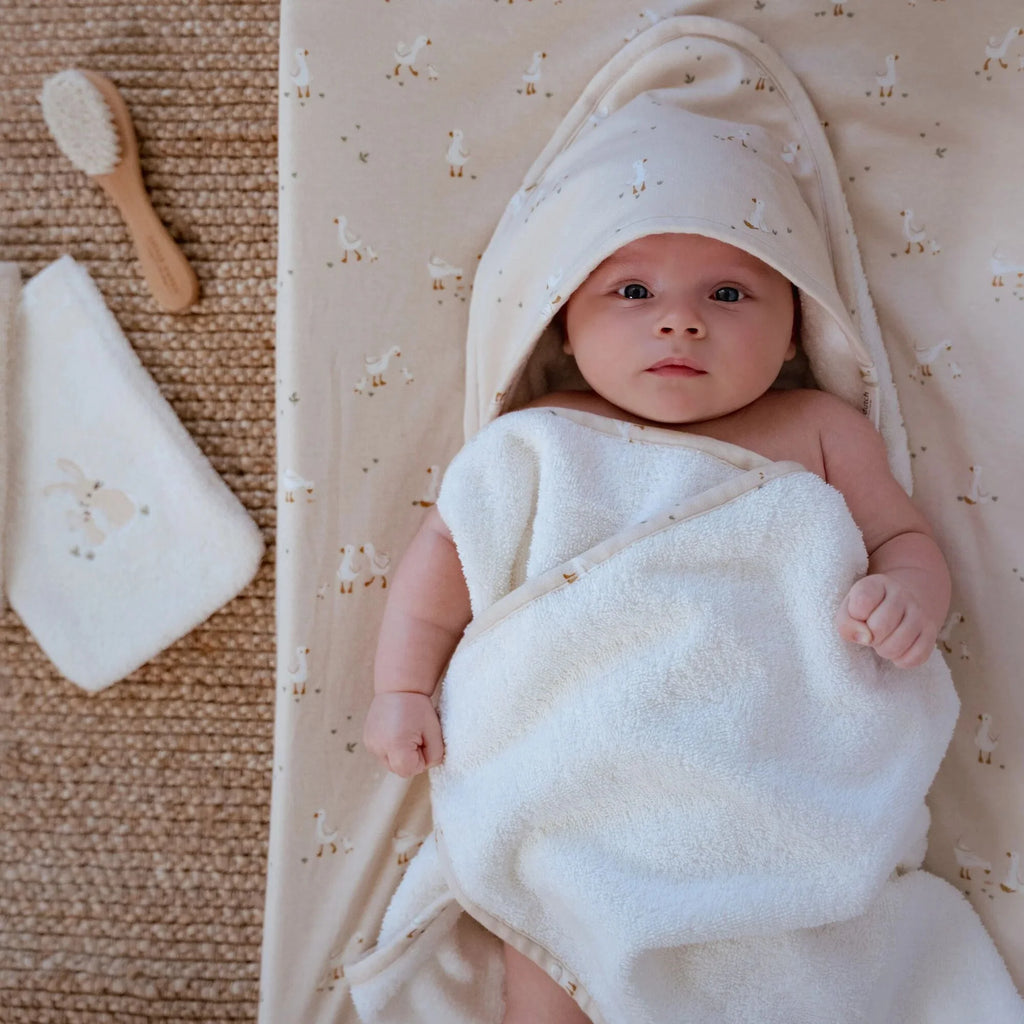 Badcape - Wit - 75 x 75 - Newborn Naturals - Little Goose