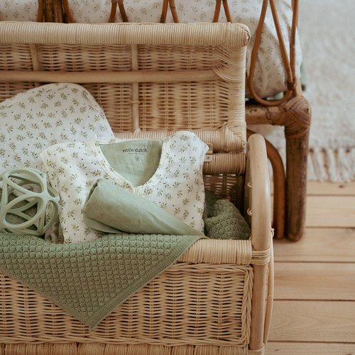Ledikantdeken - Groen - Essentials