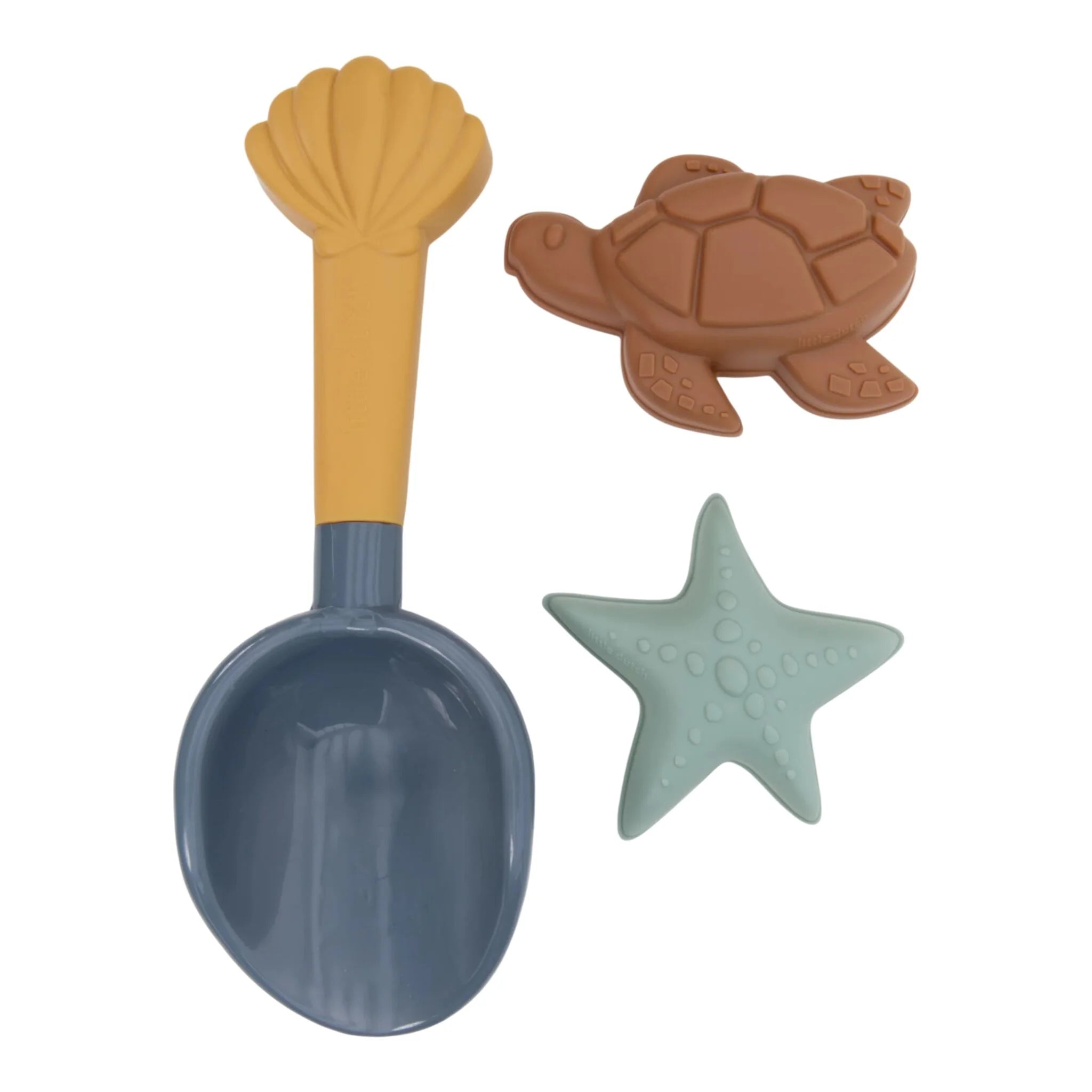 Strandset Schepje en Zandvormen - Blauw - Ocean World