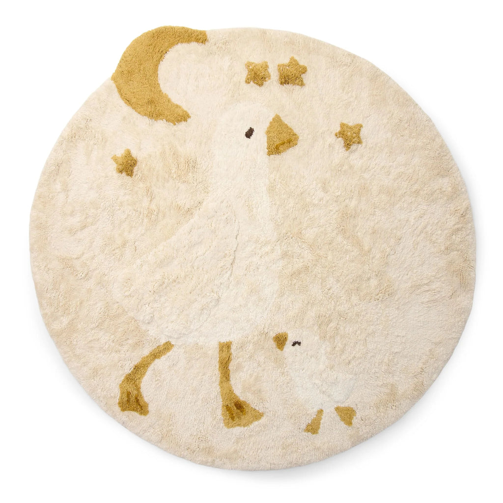 Vloerkleed rond - Wit - Newborn Naturals - Little Goose