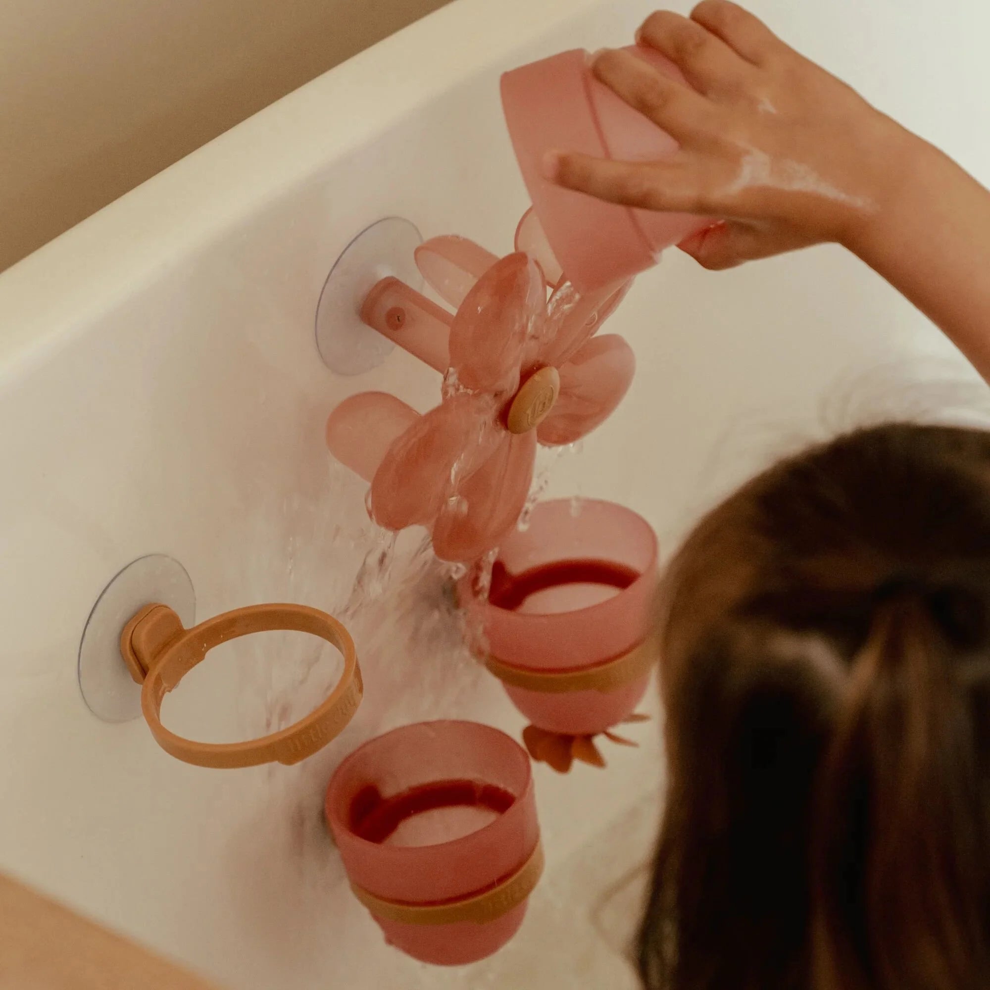 Badwand bekers - roze - Essentials