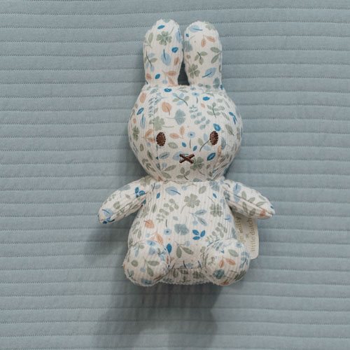 nijntje knuffel all-over print 15 cm - Blauw - Lucky Leaves