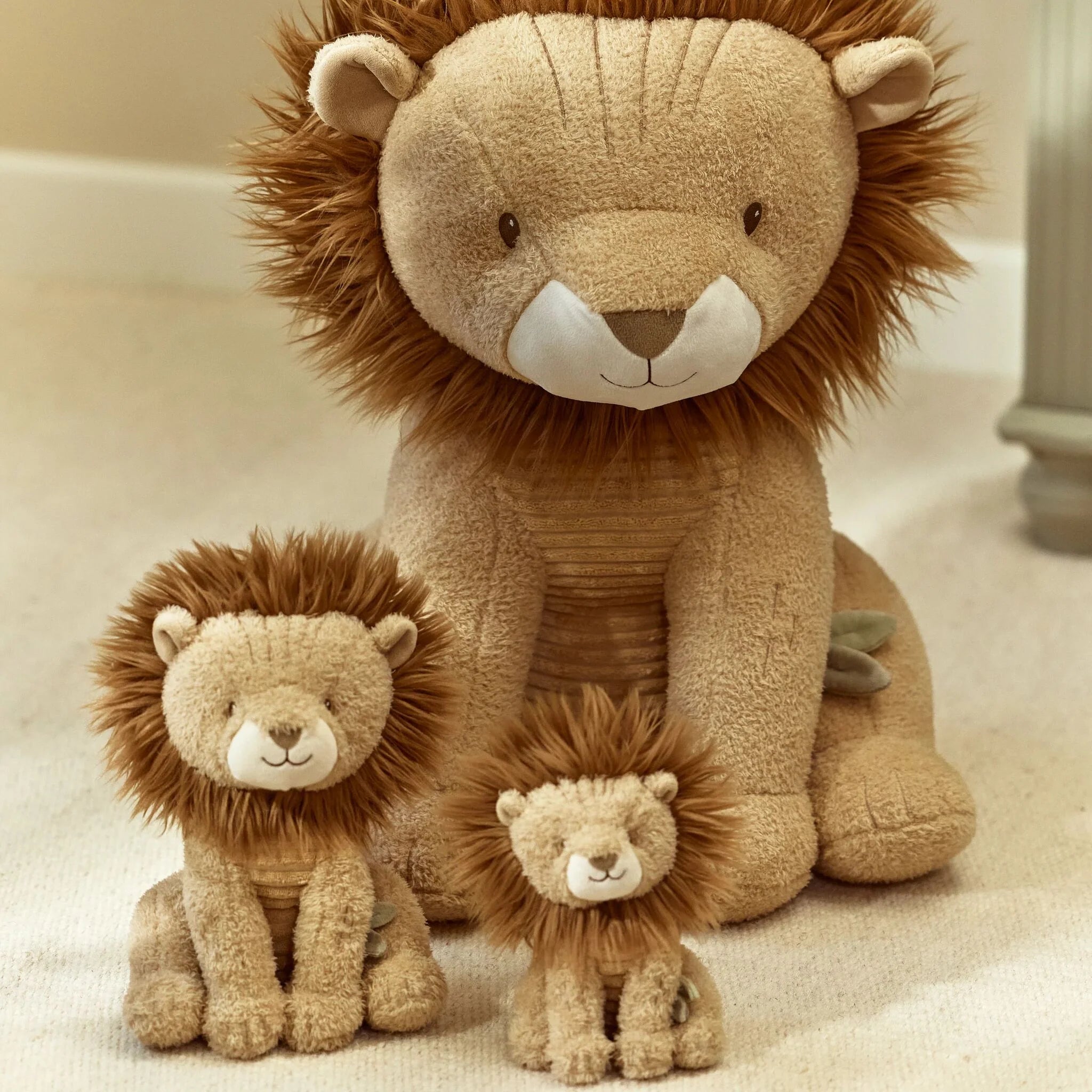 Knuffel Leeuw - Geel - 17 cm
