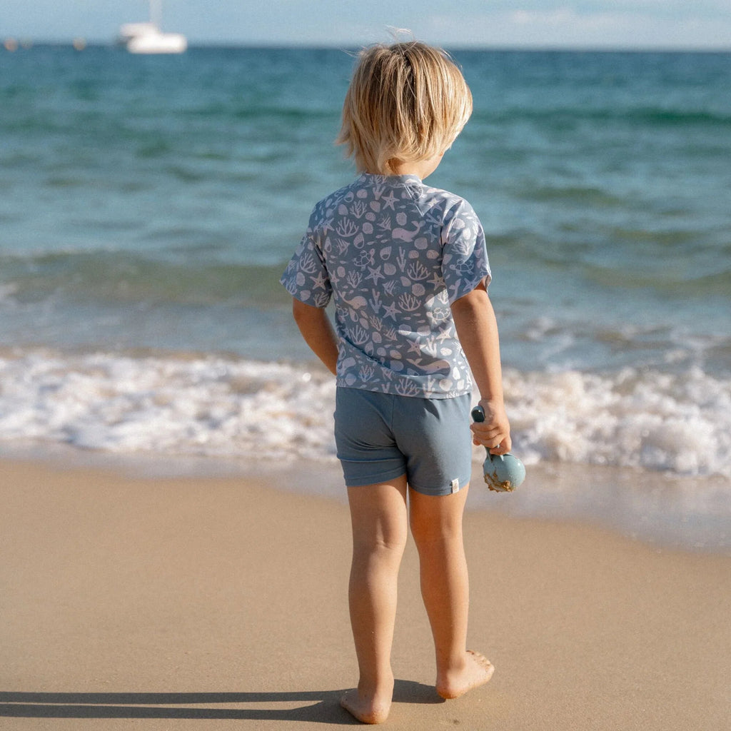 Zwemshirt korte mouw - Lichtblauw - Sea Life