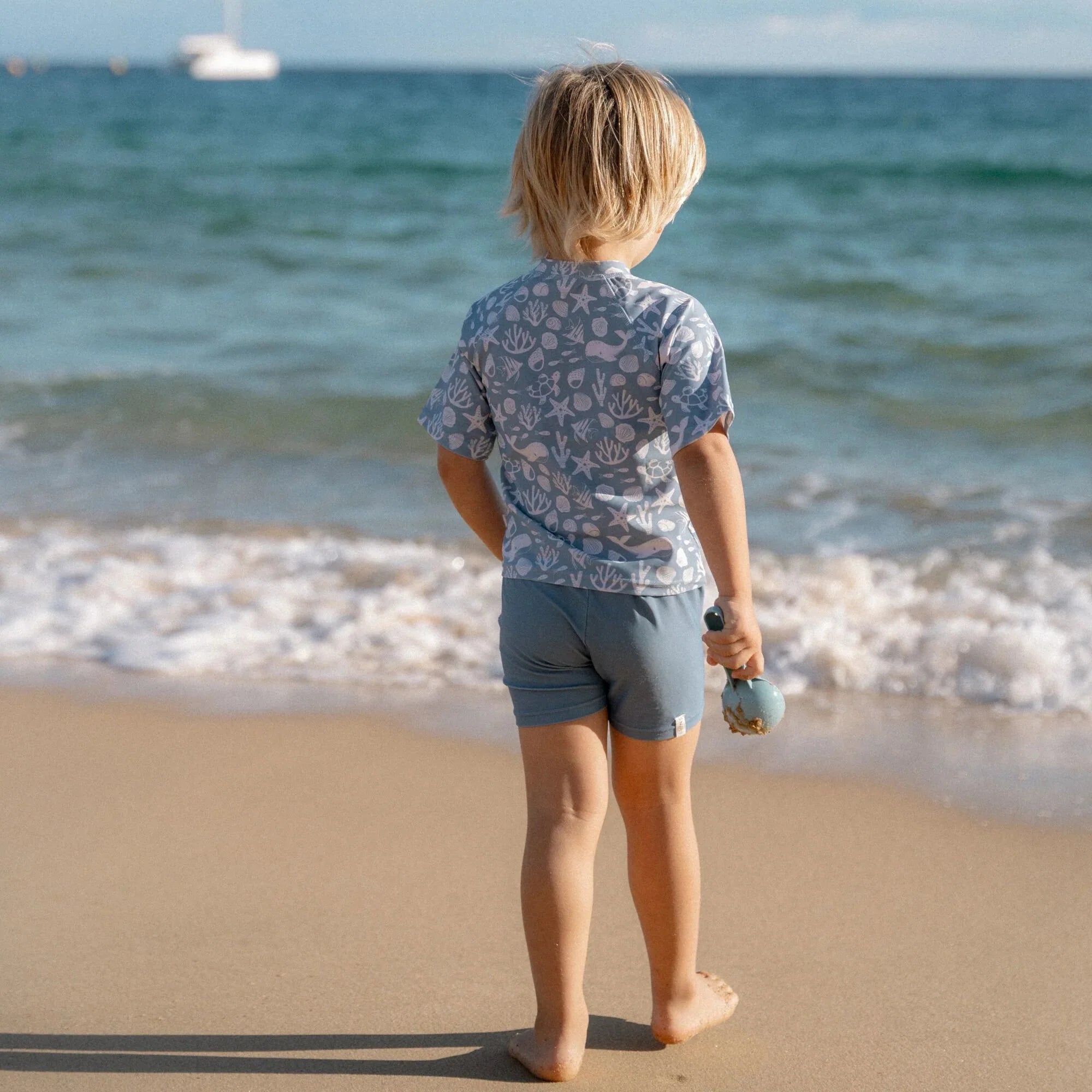 Zwemshirt korte mouw - Lichtblauw - Sea Life