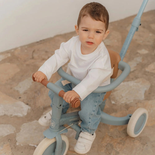 4 in 1 driewieler - Blauw