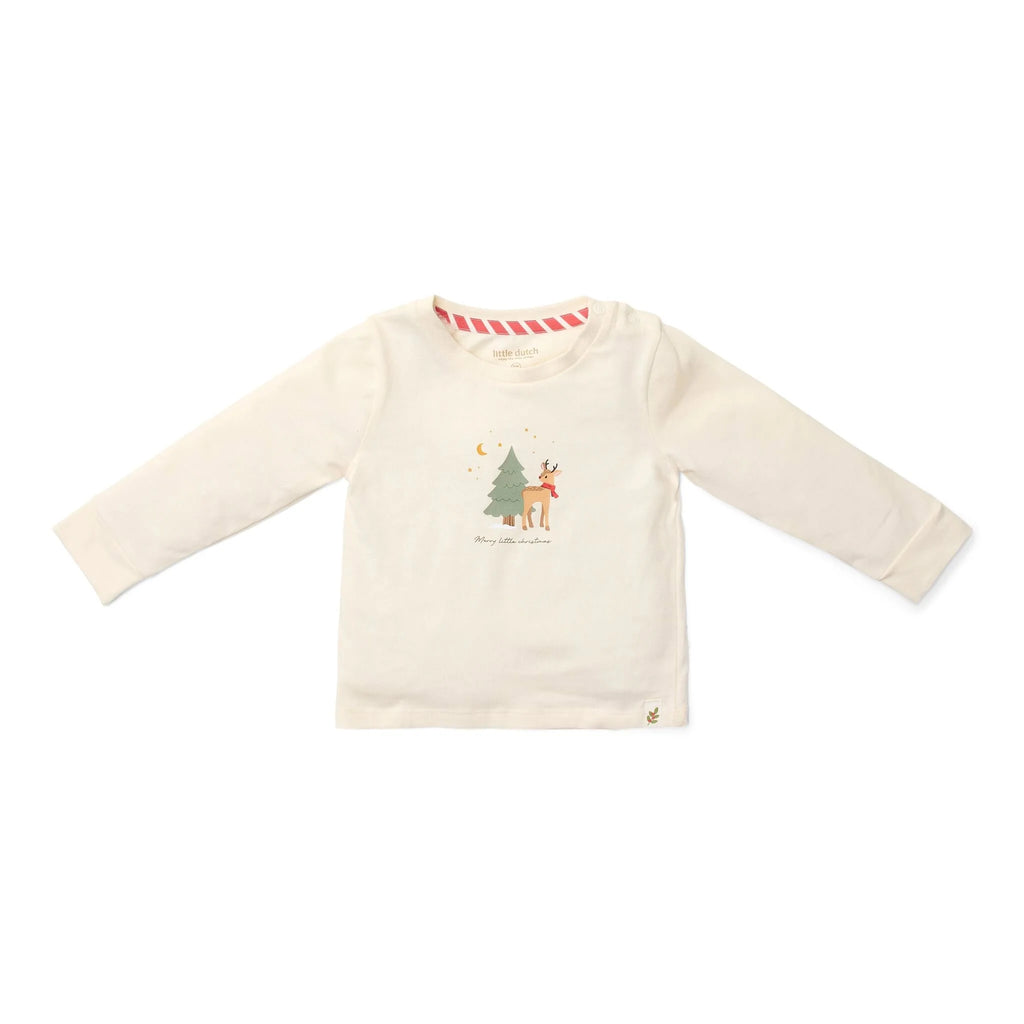 Tweedelige kerst pyjama – Beige