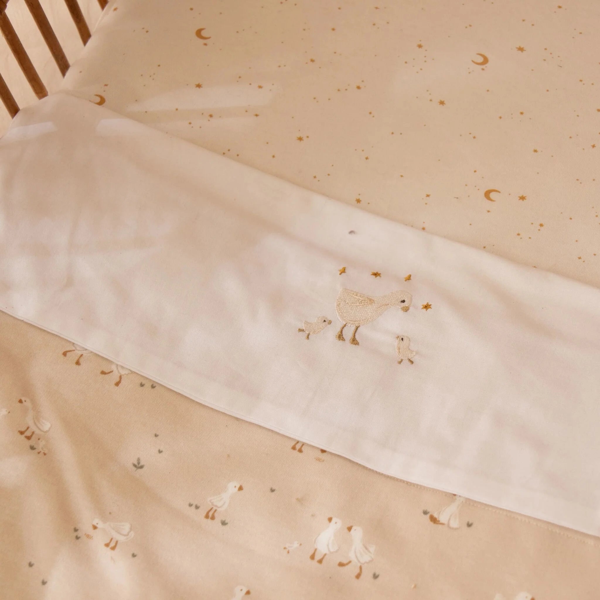 Hoeslaken - Wit - 70 x 140/150 cm - Newborn Naturals - Little Goose