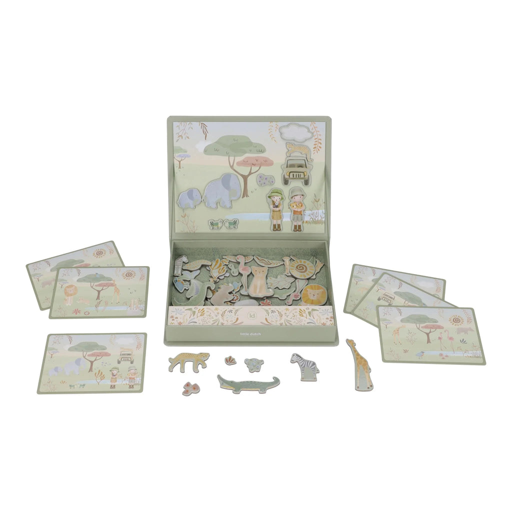 Magnetisch speelbord Safari dieren