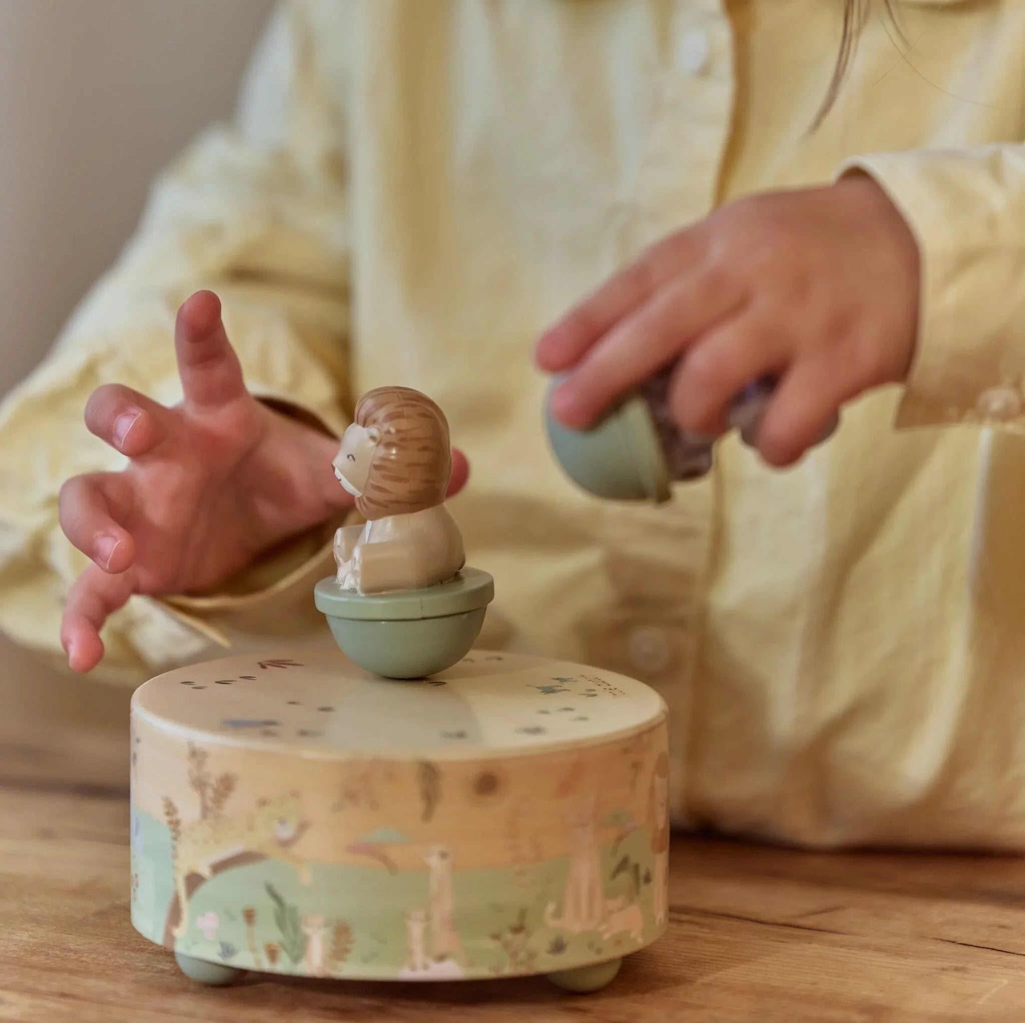 Houten Muziekdoosje - Groen
