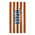 Strandhanddoek - Bruin - Ocean Brown Stripes