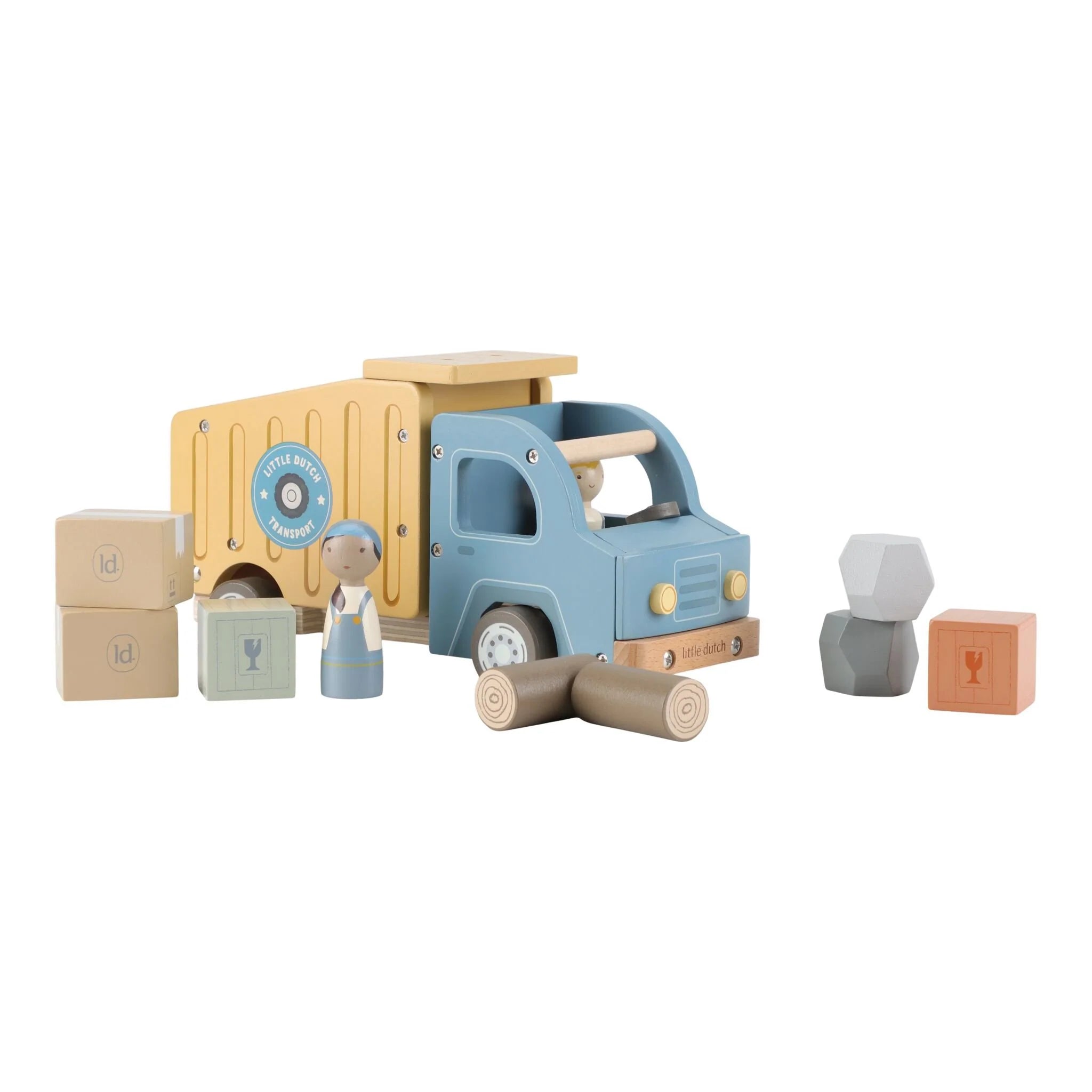 Houten kiepwagen – Meerkleurig – Essentials