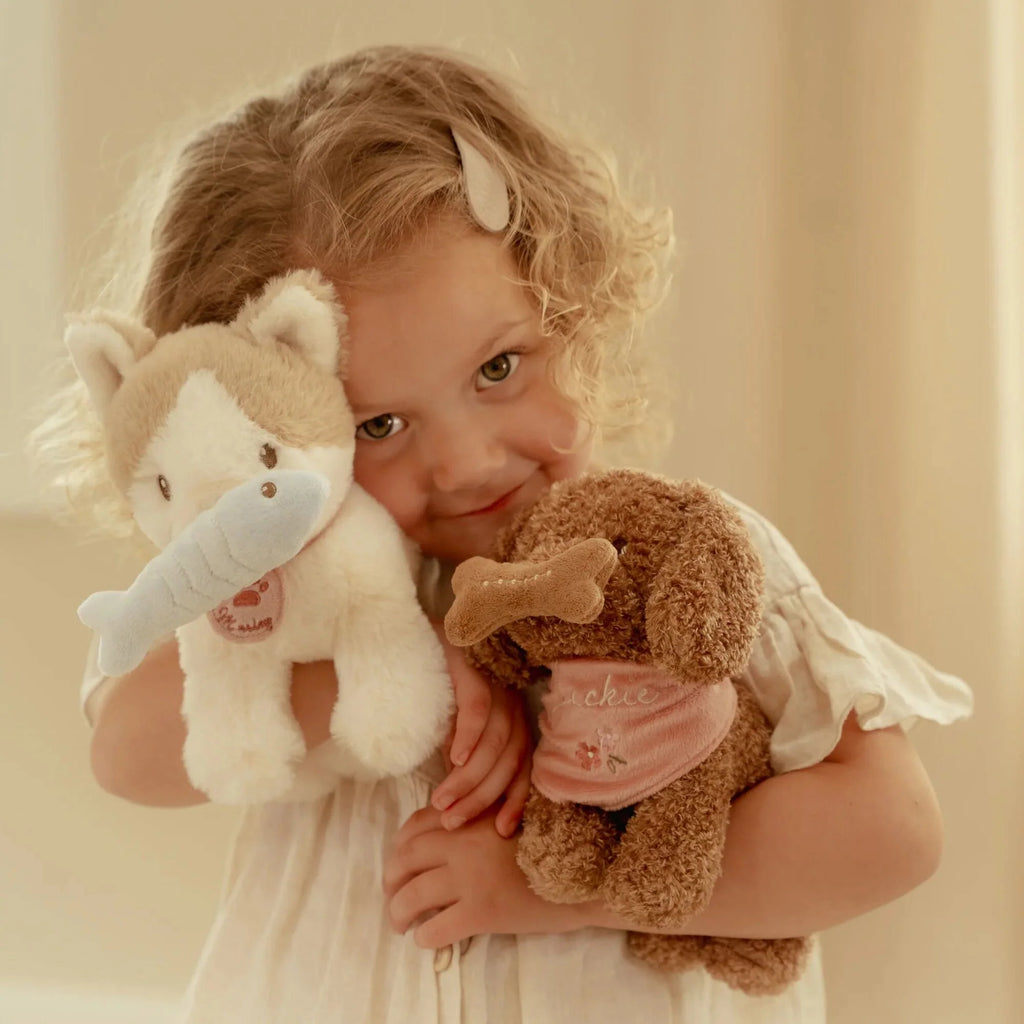 Knuffelhond in tas – Roze – Essentials