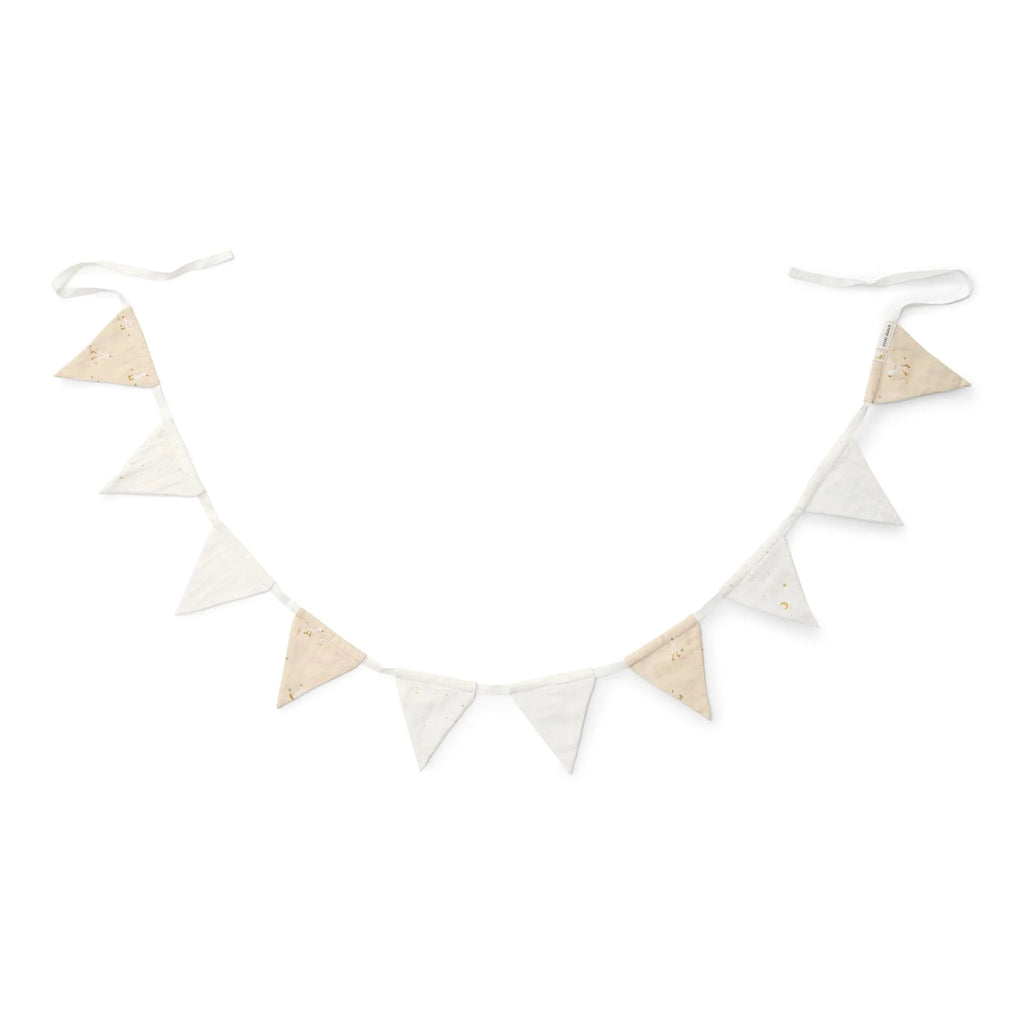 Slinger met vlaggetjes - Beige - Newborn Naturals - Little Goose