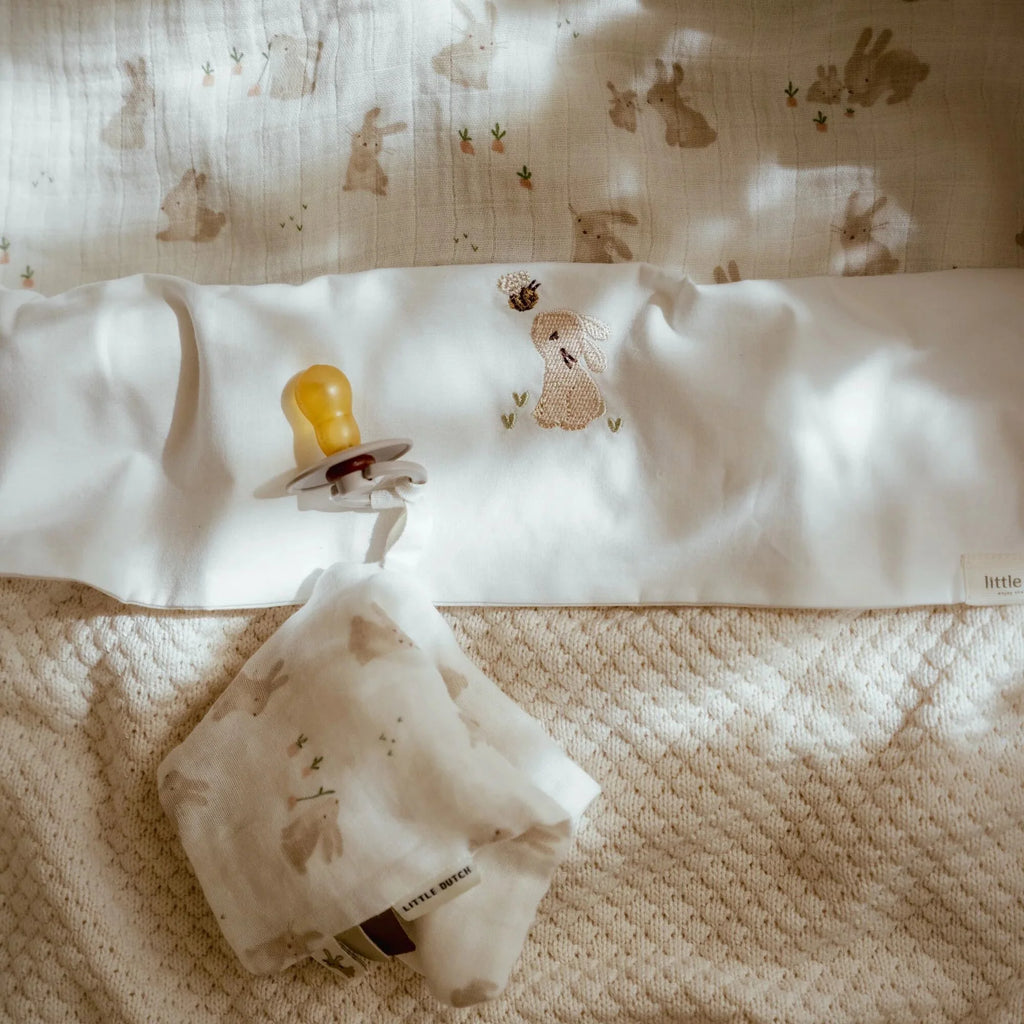 Wieglaken - Wit - Newborn Naturals - Baby Bunny