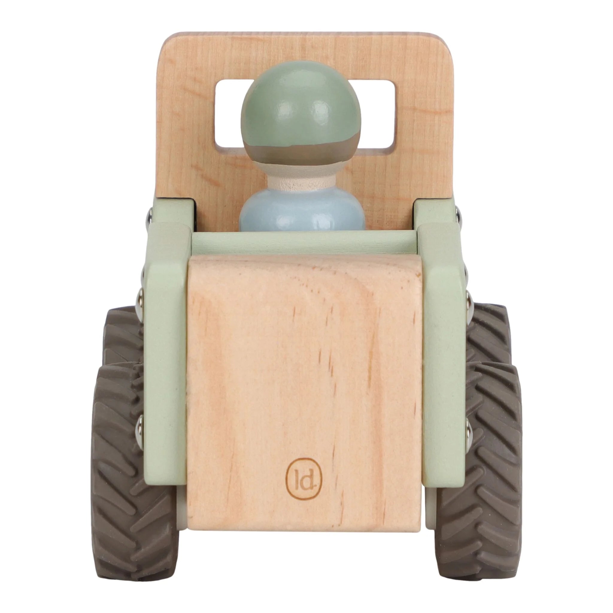 Houten safari auto - Groen