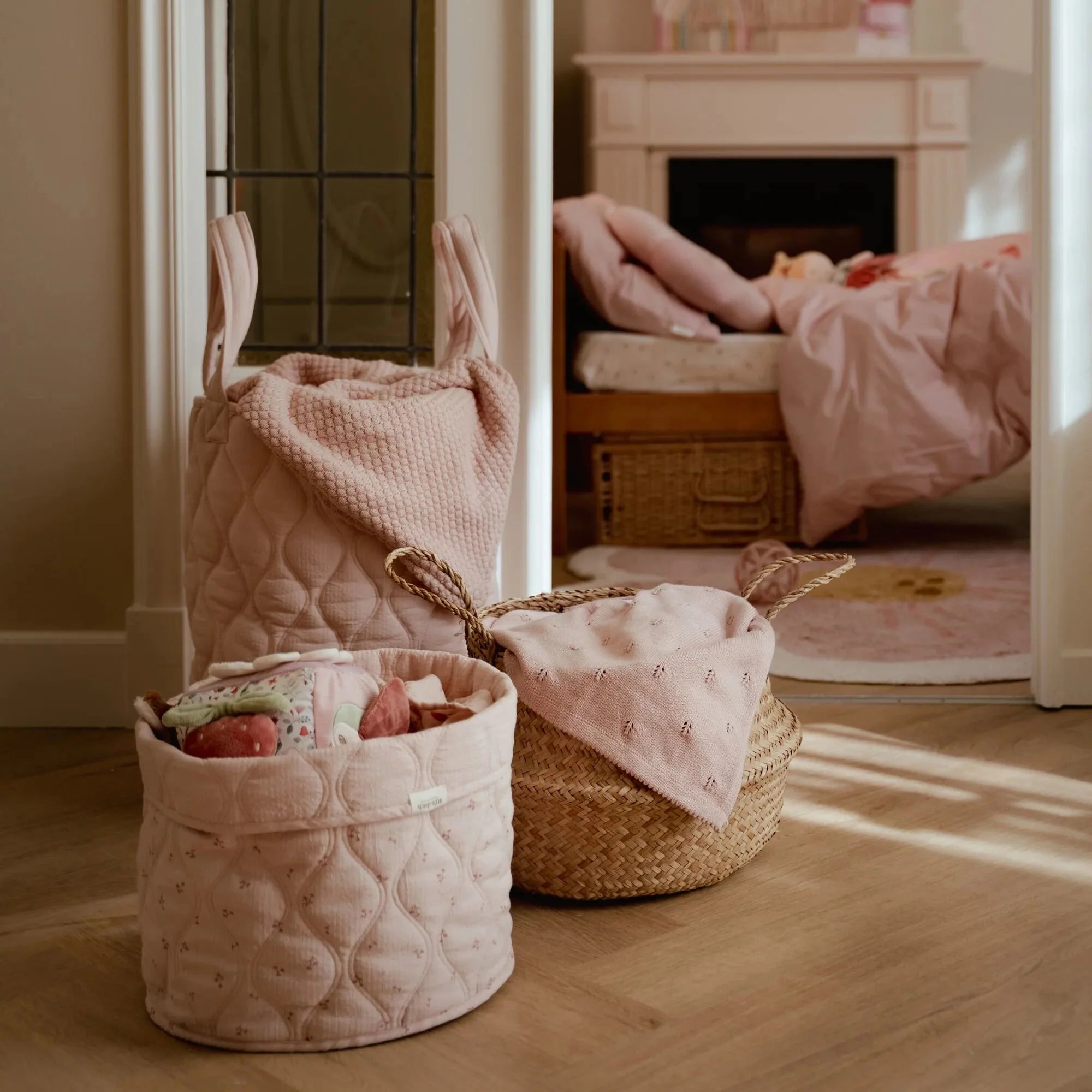 Opbergmandje medium - Roze - Essentials