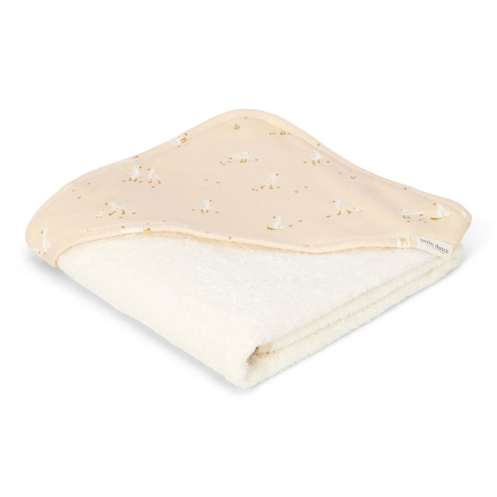 Badcape - Wit - 75 x 75 - Newborn Naturals - Little Goose