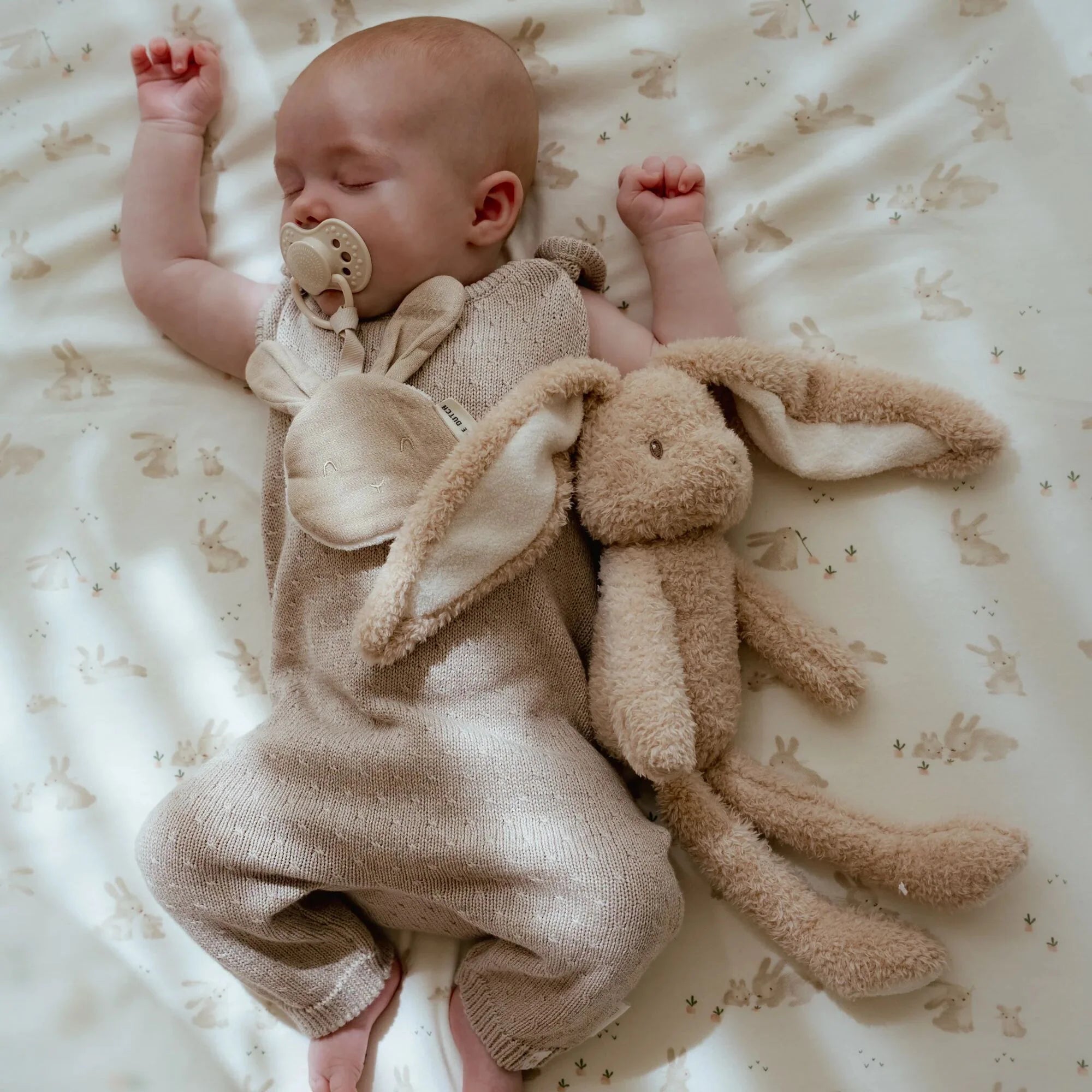 Speendoekje - Beige - Newborn Naturals - Baby Bunny