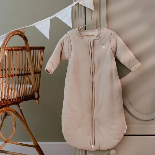 Slaapzak winter – Beige – Maat 70 cm – Newborn Naturals – Little Goose