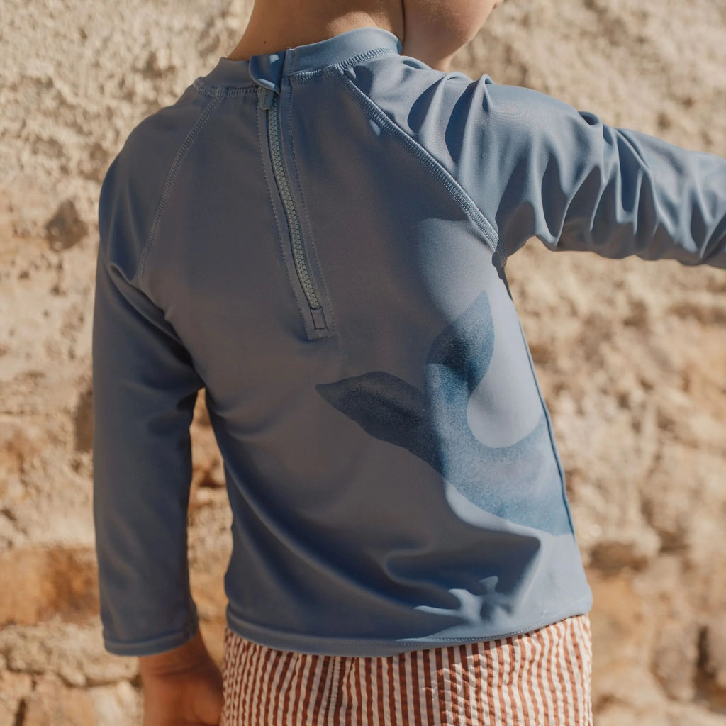 Zwemshirt lange mouw - UPF 40 - Blauw