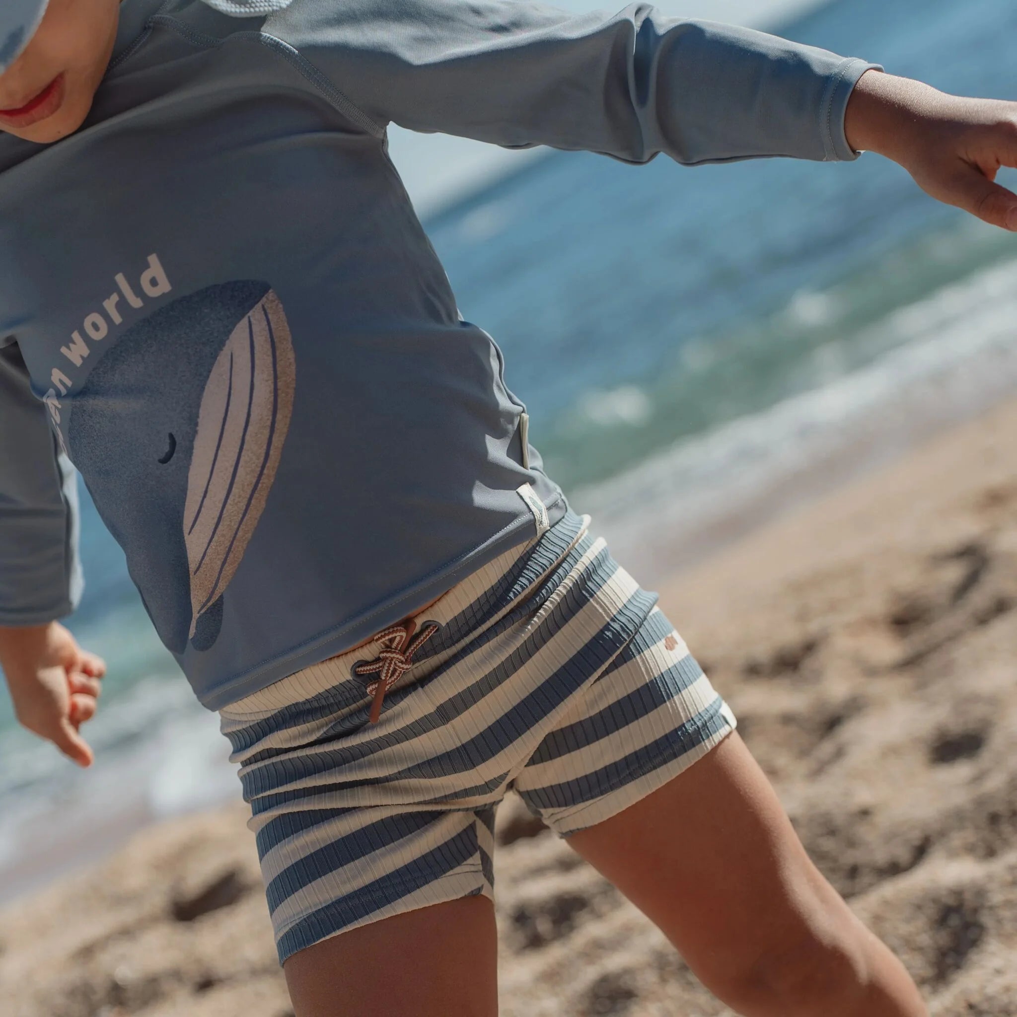 Zwembroek - Blauw - Ocean Blue Stripes