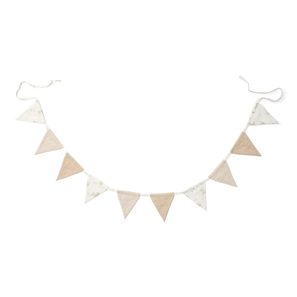 Slinger met vlaggetjes - Wit - Newborn Naturals - Baby Bunny