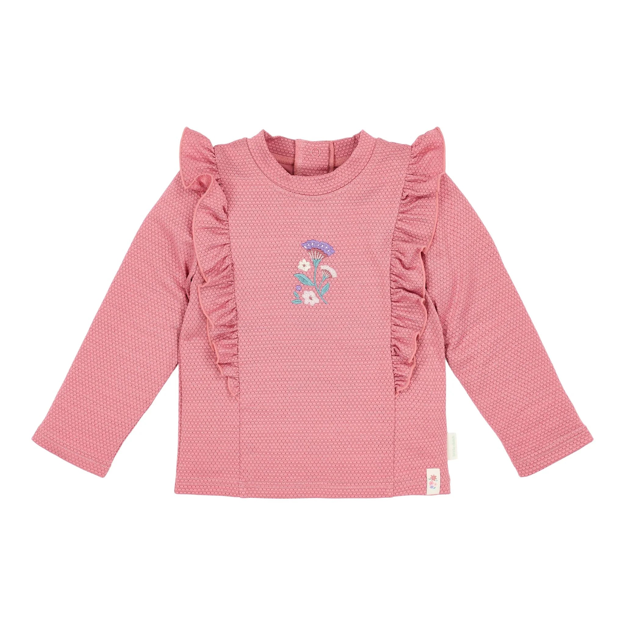 Zwemshirt lange mouw - UPF 40 - Roze