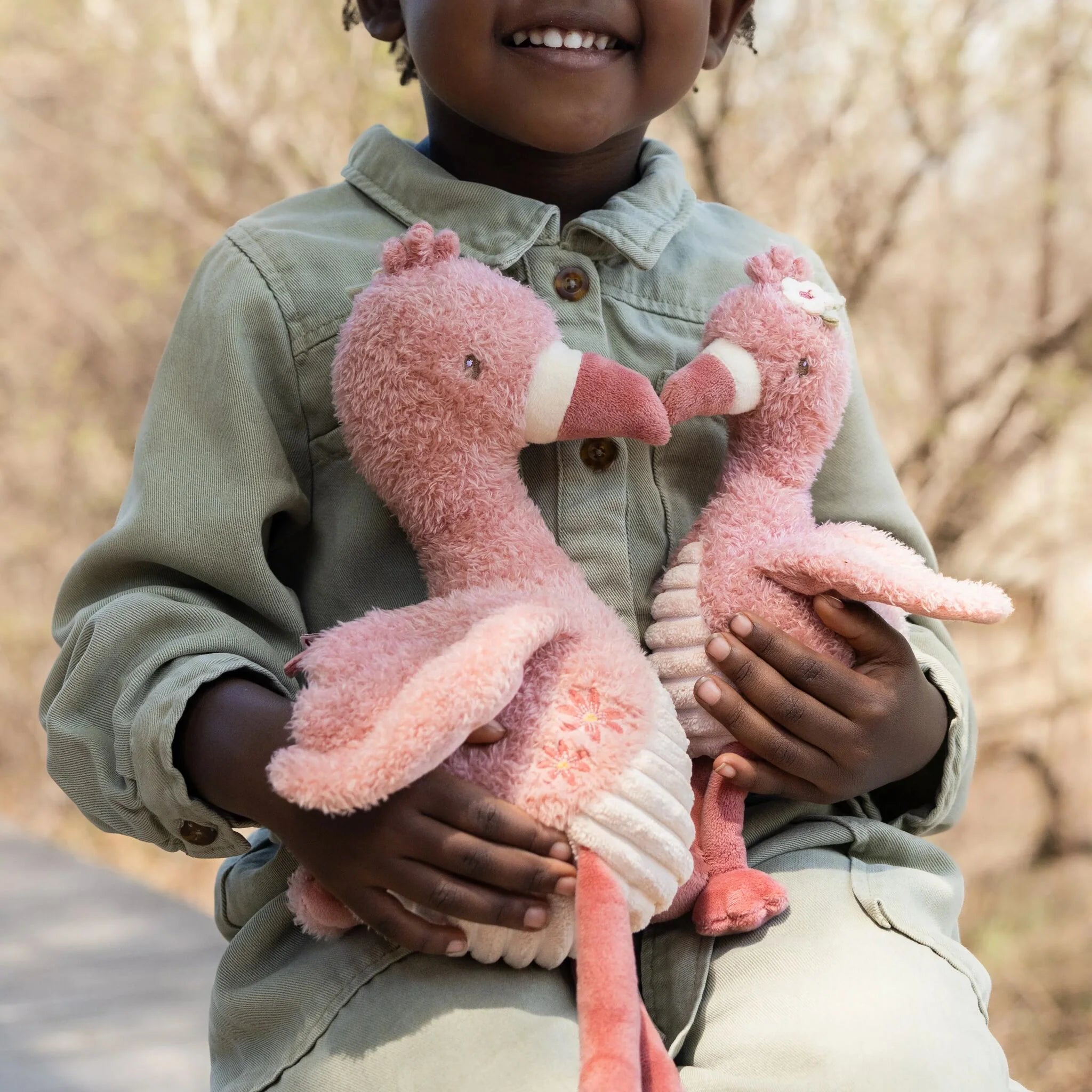 Knuffel Flamingo - Roze - 17 cm