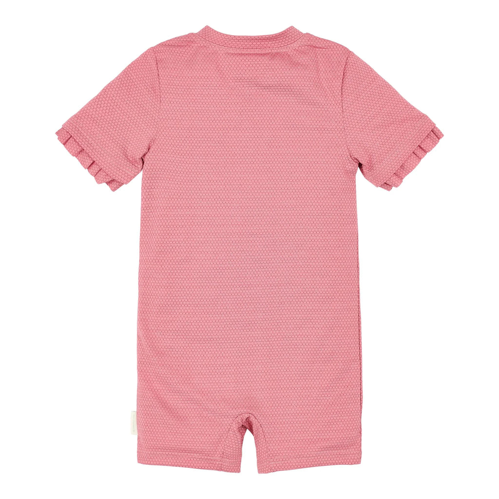 Zwempak korte mouw - Roze