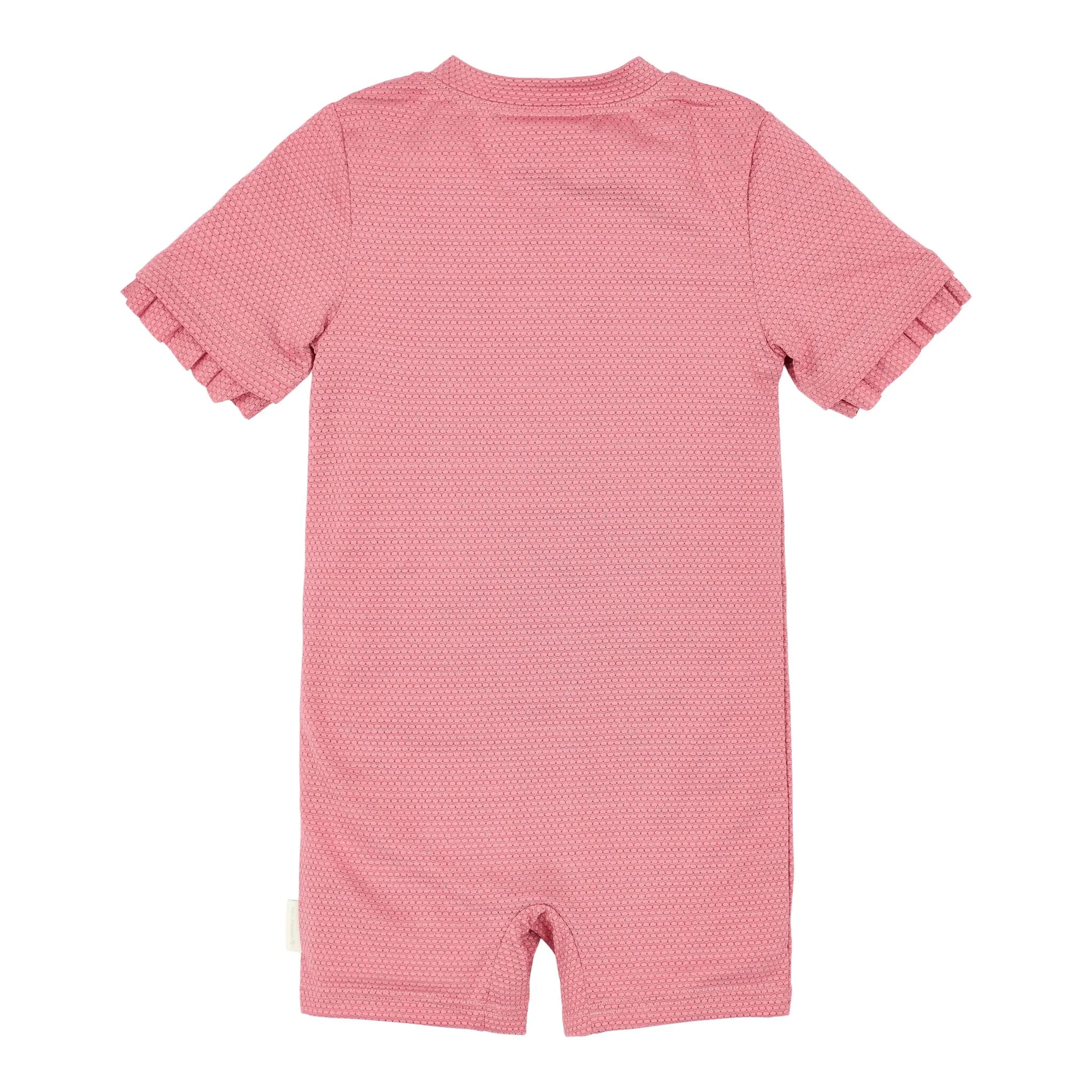 Zwempak korte mouw - Roze