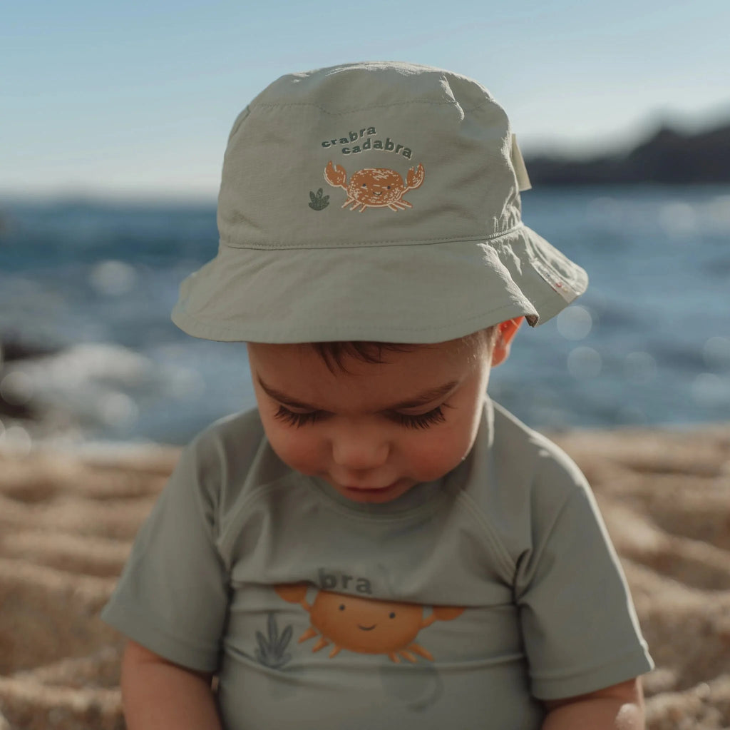 Bucket hat - Groen - Ocean Surf Stripes
