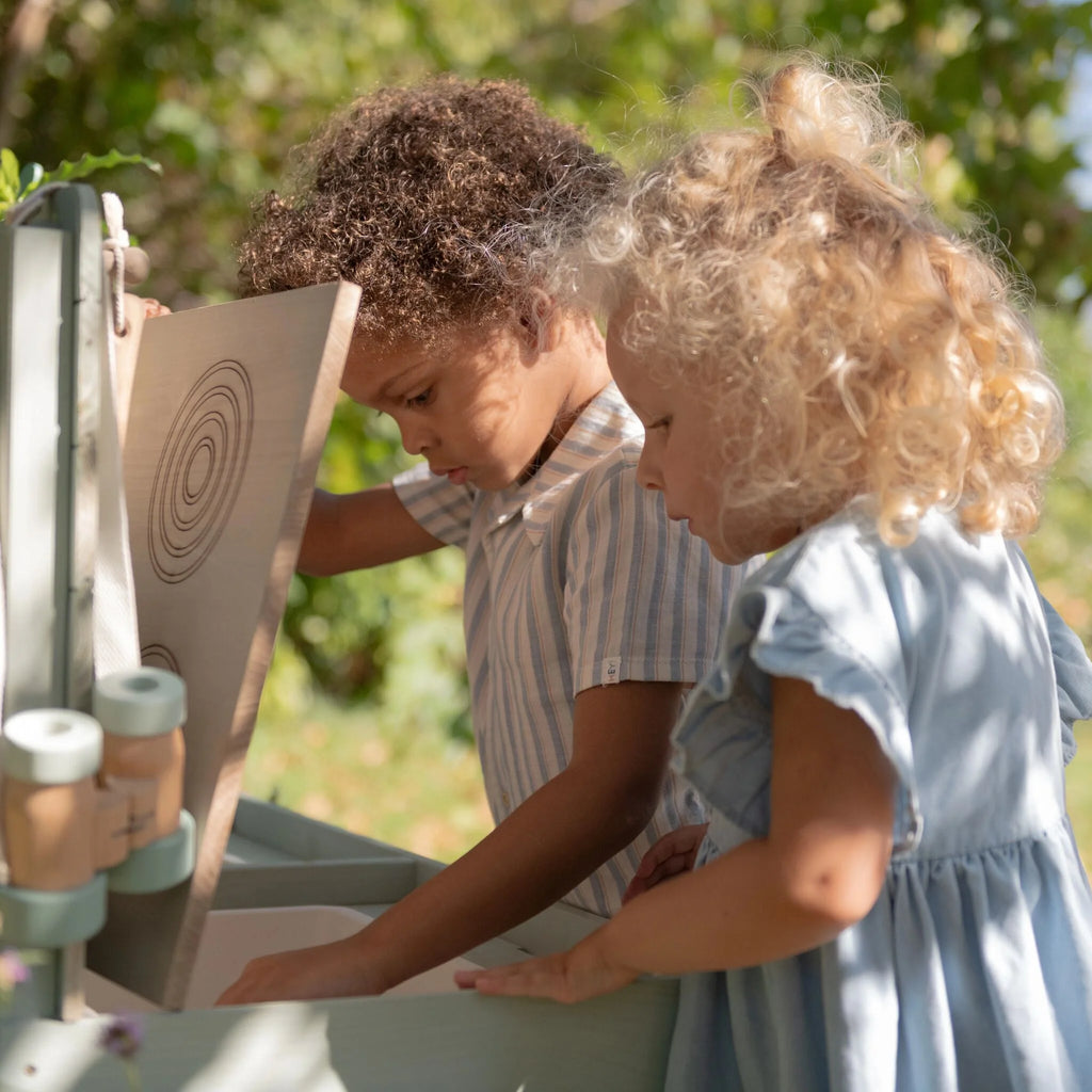 Houten buitenkeuken - Groen